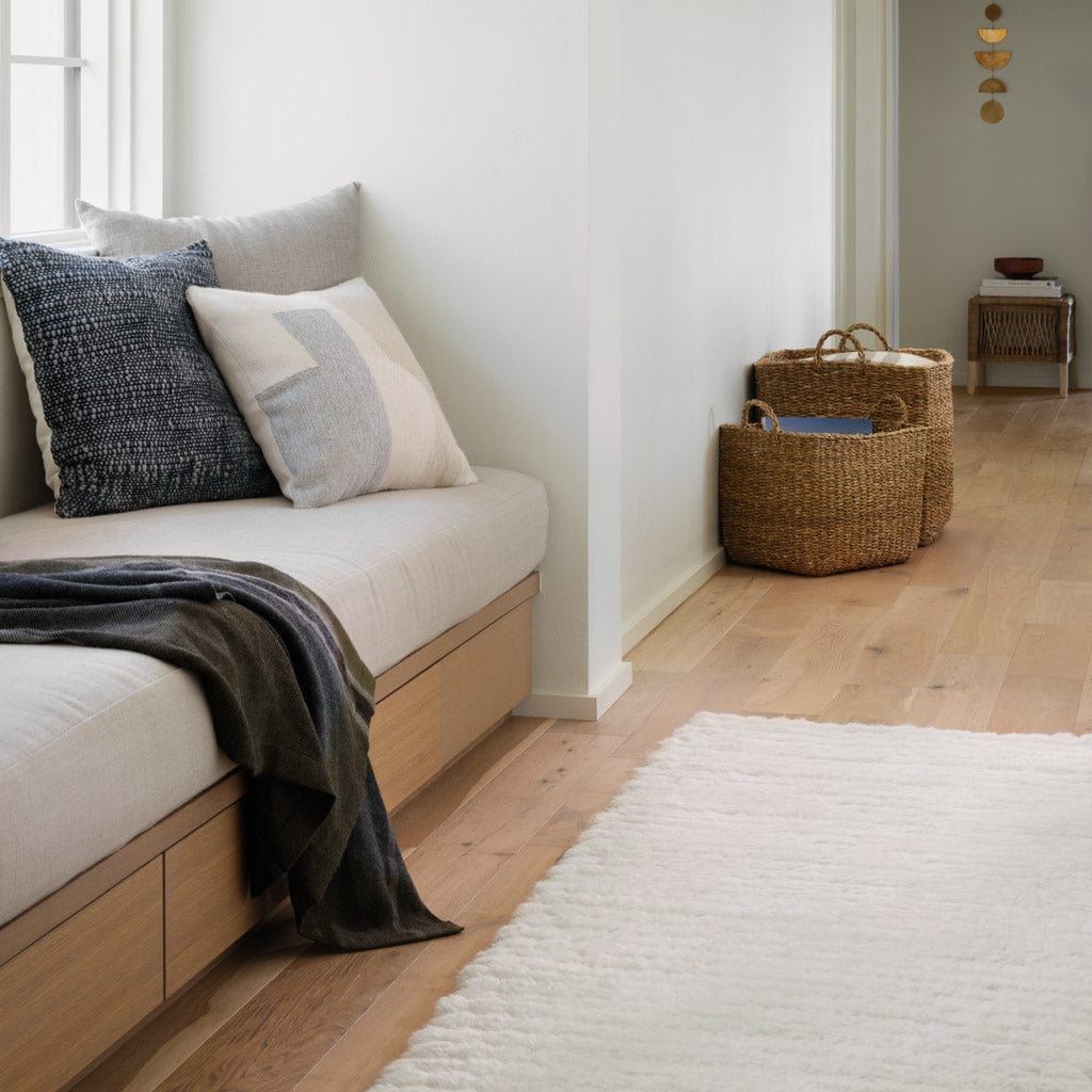 Handwoven Rug with Chunky Textured Surface | Plush High-Pile Design