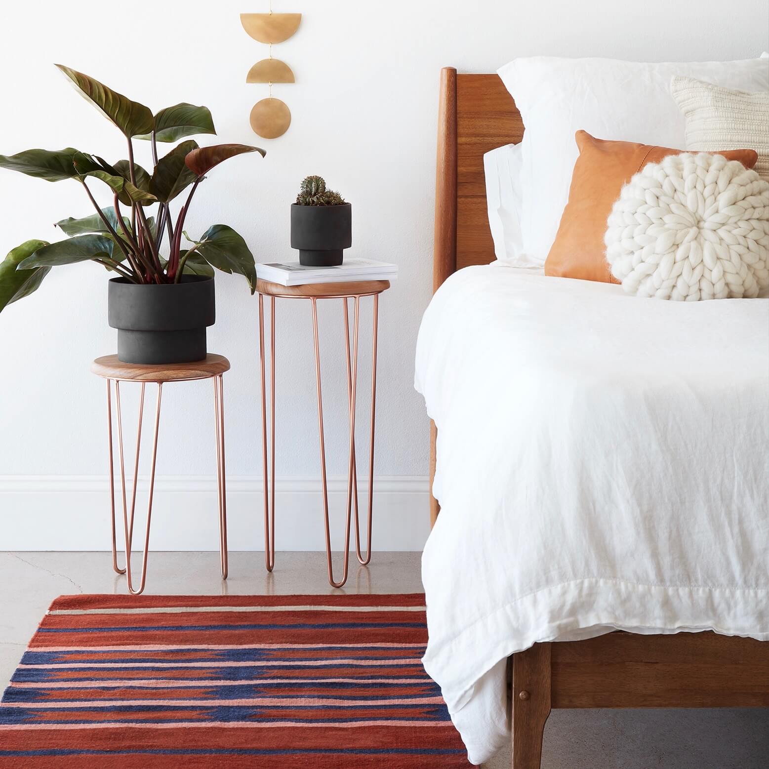 Handwoven Rug with Geometric Stripe Pattern | Multiple Sizes Available