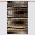 Handwoven Rug with Bold Horizontal Stripe Texture | Multiple Sizes