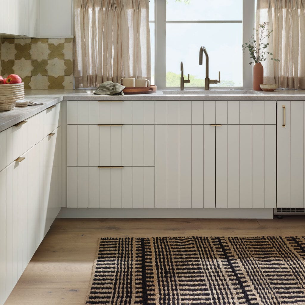 Handwoven Rug with Bold Horizontal Stripe Texture | Multiple Sizes